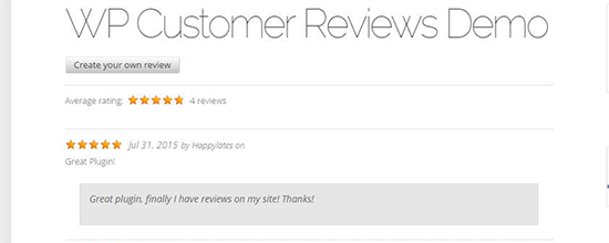 پلاگین wp customer review